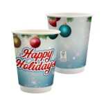 Custom 12 Oz. Holiday Full Color Paper Cup