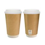 Custom 16 oz. Full Color Dusky Paper Cup with Lid - 1