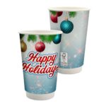 Custom 16 oz. Full Color Holiday Paper Cup