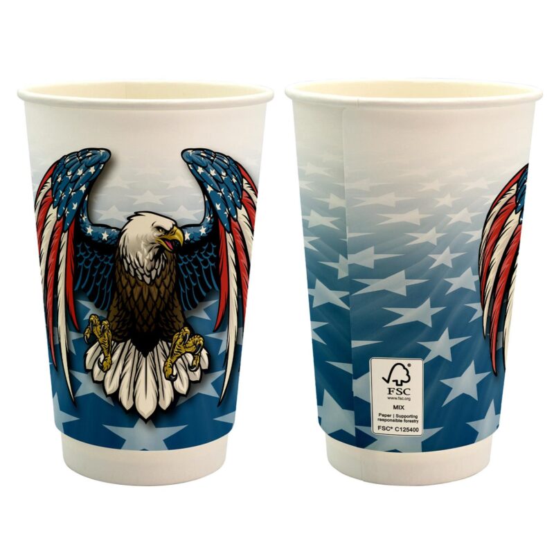 Custom 16 oz. Full Color Paper Cup