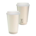 Custom 16 oz. Full Color Paper Cup with Lid - 1