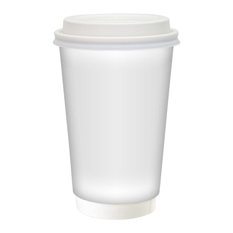 Custom 16 oz. Full Color Paper Cup with Lid - 7