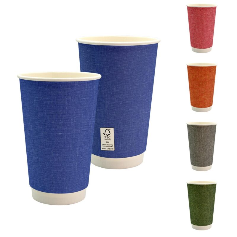 Custom 16 oz. Full Color Ridge Paper Cup - 1