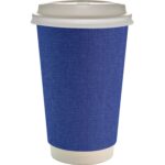 Custom 16 oz. Full Color Ridge Paper Cup With Lid - 3