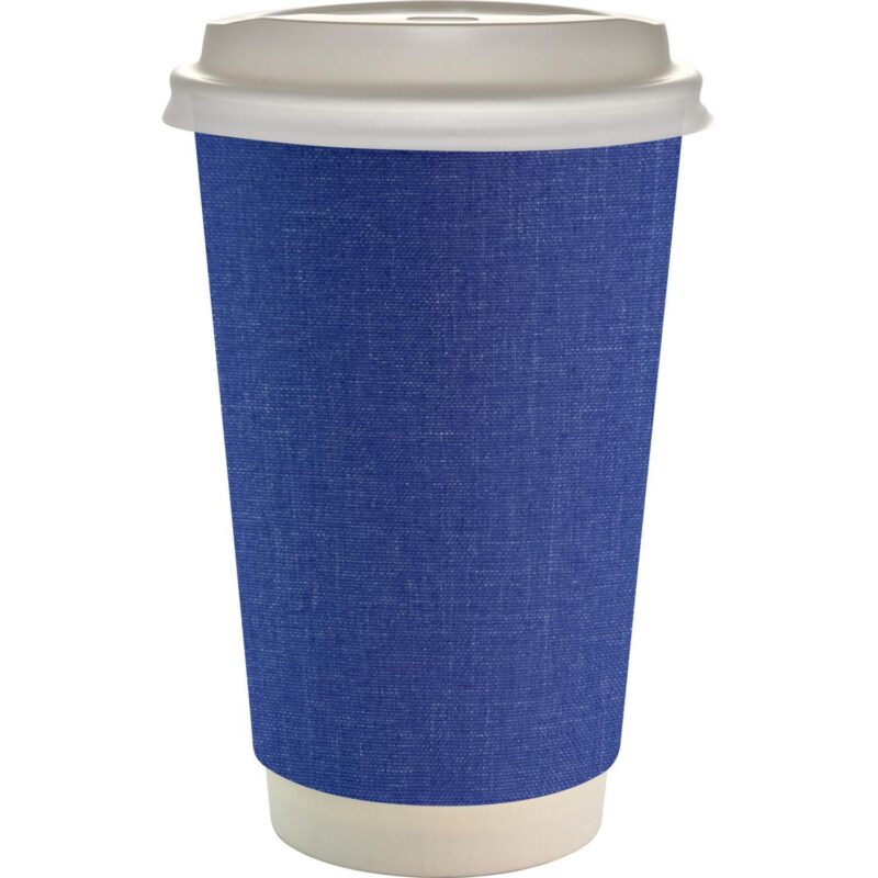 Custom 16 oz. Full Color Ridge Paper Cup With Lid - 3