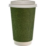 Custom 16 oz. Full Color Ridge Paper Cup With Lid - 5