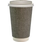 Custom 16 oz. Full Color Ridge Paper Cup With Lid - 7