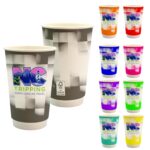 Custom 16 oz. Full Color Shaded Checkers Paper Cup
