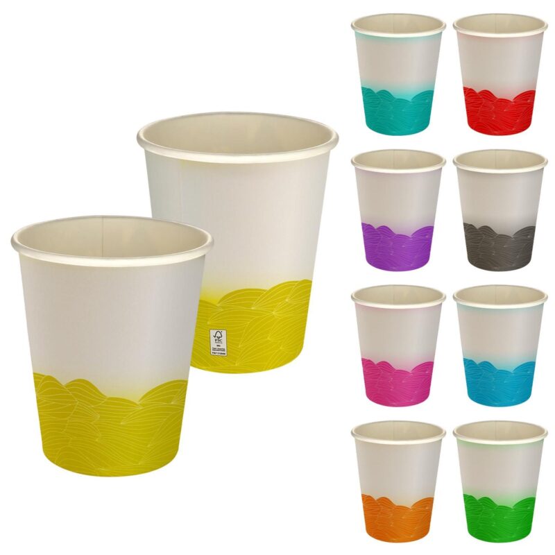 Custom 5 oz Full Color Turbulent Waves Paper Cup - 1