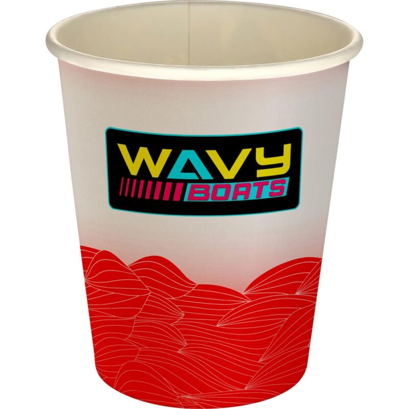 Custom 5 oz Full Color Turbulent Waves Paper Cup - 6
