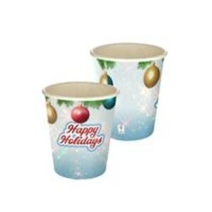 Custom 5 oz. Holiday Full Color Paper Cup