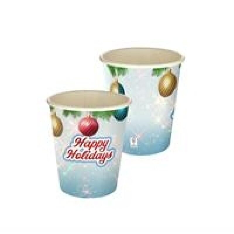 Custom 5 oz. Holiday Full Color Paper Cup