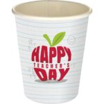 Custom 5 oz. Teacher Full Color Paper Cup - 1
