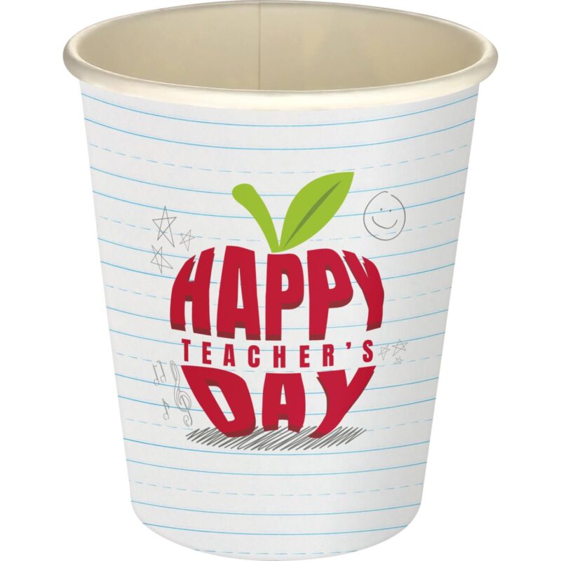 Custom 5 oz. Teacher Full Color Paper Cup - 1
